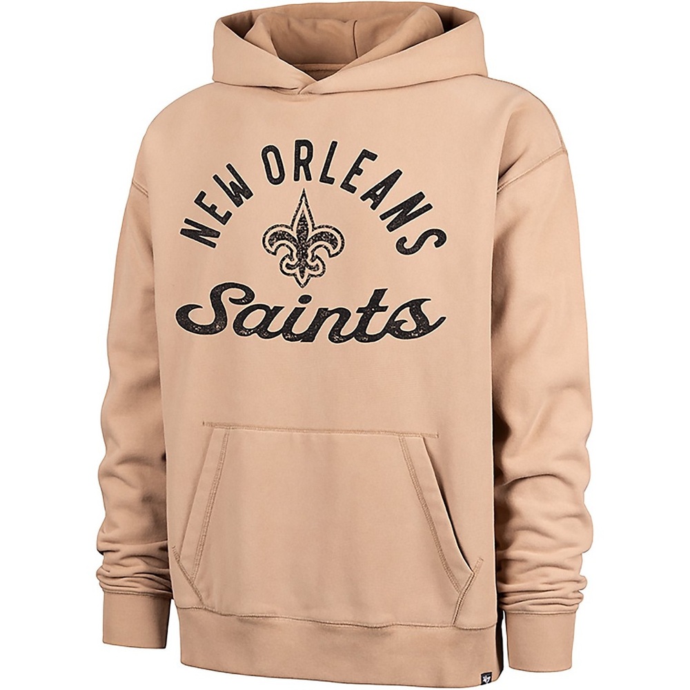 47 Men's New Orleans Saints Reverse‎ Weave Dusted Khaki Hoodie NWT Size S
